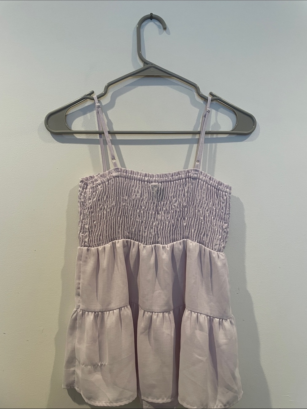 Women’s Light Purple Flowy Baby Doll Top - Picture 2 of 3